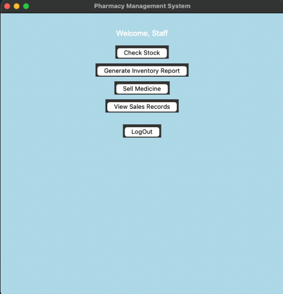 Staff Dashboard