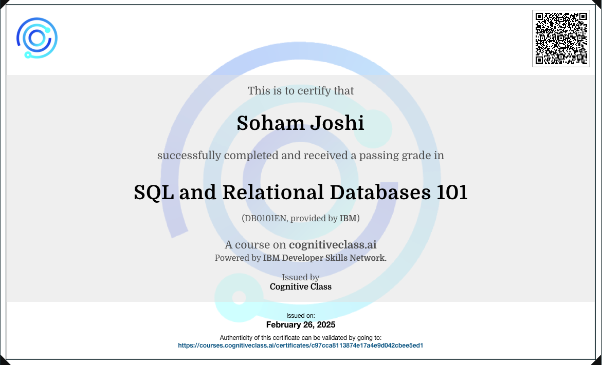 SQL and Relational Databases 101